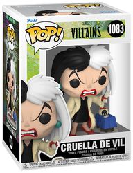 Figura vinilo Cruella de Vil no. 1083, Disney Villains, ¡Funko Pop!