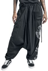 Harem trousers with print, R.E.D. by EMP, Pantalones de tela