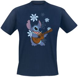 Stitch Playing Guitar, Lilo & Stitch, Camiseta