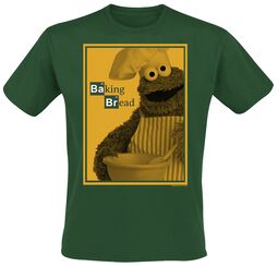 Cookie Monster - Baking Bread, Barrio Sesamo, Camiseta