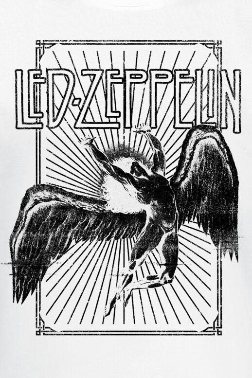 Camiseta Oficial Led Zeppelin Estrellas Y Rayas 1977 - Tallas S A XXL, Diseño Icaro ZOSO, Nueva Con Etiquetas
