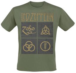 Green Symbols, Led Zeppelin, Camiseta