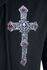 Gothicana X Anne Stokes - Camiseta negra larga con estampado y cordón