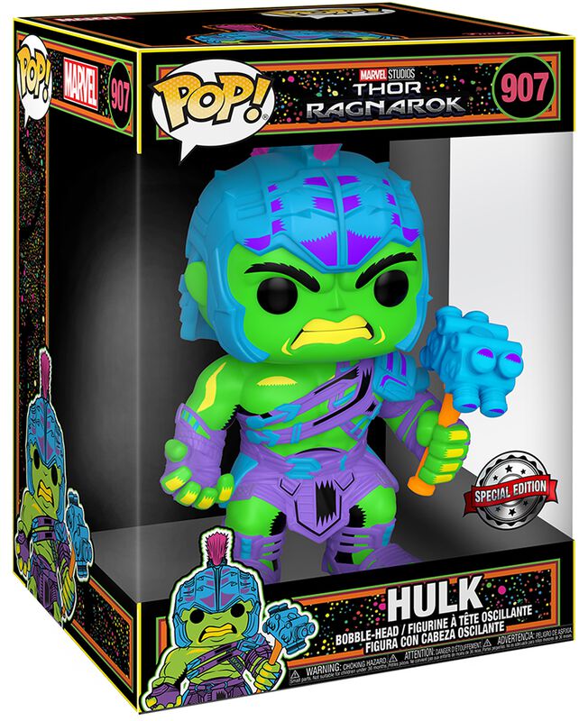 Figura vinilo Ragnarok - Hulk (Jumbo Pop!) (Black Light) 907