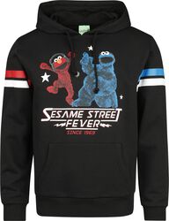 Sesame Street Fever - Elmo and Cookie monster, Barrio Sesamo, Sudadera con capucha