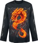 Fire Dragon, Spiral, Camiseta Manga Larga