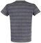 Camiseta gris con bandas horizontales y cuello redondo