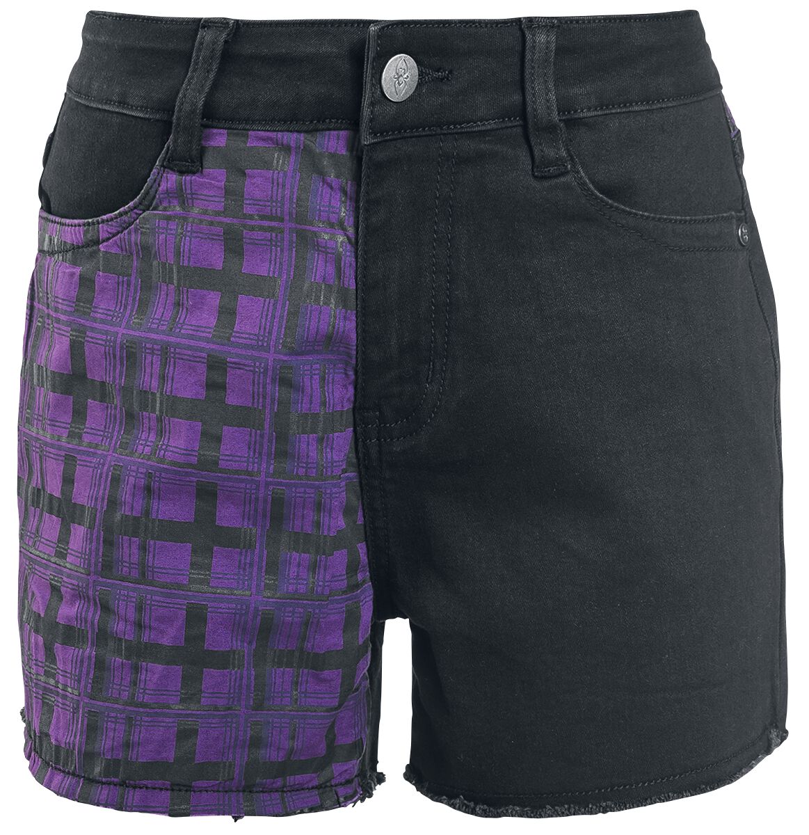 Shorts a cuadros | Gothicana EMP Pantalones cortos EMP