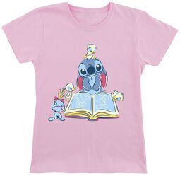 Kids - Reading A Book, Lilo & Stitch, Camiseta
