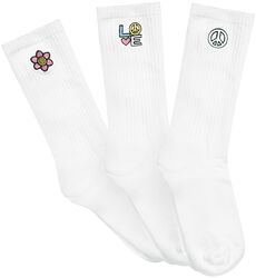 Triple pack calcetines Peace icon, Urban Classics, Calcetines