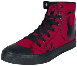 Red Sneakers with Rockhand, EMP Basic Collection, Deportivas Altas