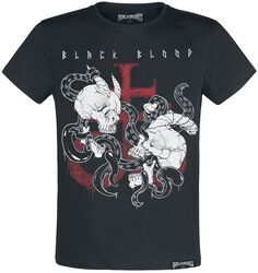 Demon skull, Black Blood by Gothicana, Camiseta
