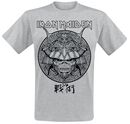 Samurai Eddie Black Graphic, Iron Maiden, Camiseta