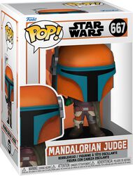Figura vinilo The Mandalorian - Mandalorian Judge no. 667, Star Wars, ¡Funko Pop!