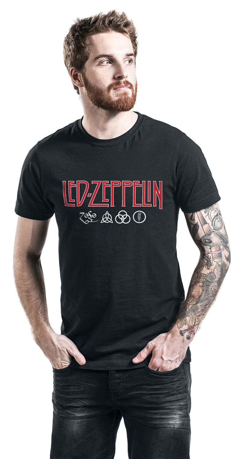 Logo Símbolos Led Zeppelin Camiseta EMP