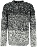 Knitted Melange Pullover, Black Premium by EMP, Jersey de punto