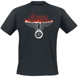 Wheel Of Steel Flames, Saxon, Camiseta
