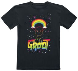 Kids - Groot - Rainbow outlines, Guardianes De La Galaxia, Camiseta