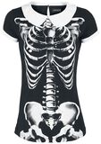 Camiseta Skeleton Peter Pan Collar, Gothicana by EMP, Camiseta