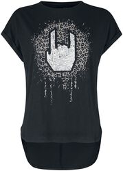 Camiseta de Leopardo con Rockhand, EMP Stage Collection, Camiseta