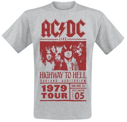 Highway To Hell - Red Photo - 1979 Tour, AC/DC, Camiseta