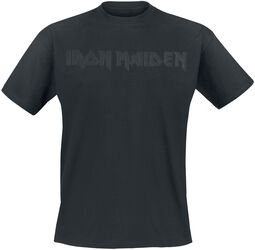 Black On Black Logo, Iron Maiden, Camiseta