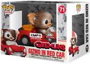 Figura Vinilo Gizmo in Red Car POP Rides 71, Gremlins, ¡Funko Pop!