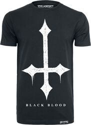 Cross, Black Blood by Gothicana, Camiseta