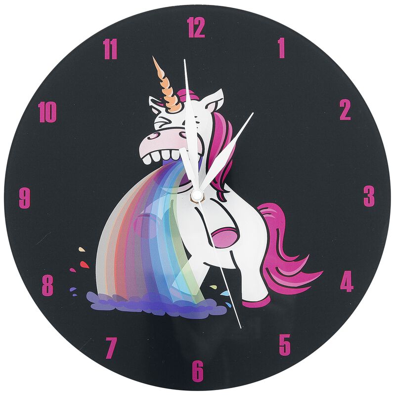 Reloj para la Pared Unicornio Vomitando