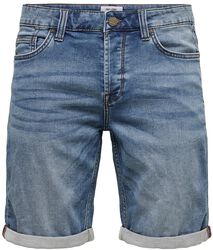 Ply Life Blue Shorts, ONLY and SONS, Pantalones cortos
