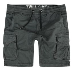 Cotton Twill Jogger Shorts, Alpha Industries, Pantalones cortos