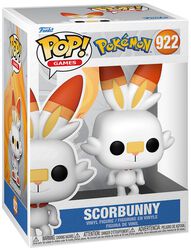 Figura vinilo Scorbunny no. 922, Pokémon, ¡Funko Pop!