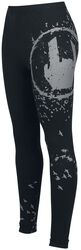 Black Leggings with Rockhand, EMP Stage Collection, Leggins