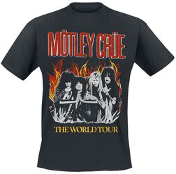 Vintage World Tour Flames, Mötley Crüe, Camiseta