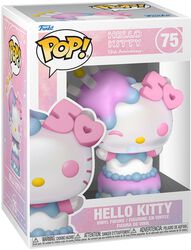 Figura vinilo Hello Kitty (50th Anniversary) 75, Hello Kitty, ¡Funko Pop!