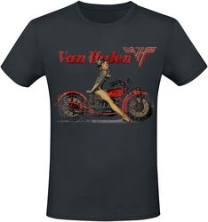 Pinup Motorcycle, Van Halen, Camiseta