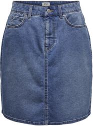 Onlwonder HW DNM Skirt Pim NOOS, Only, Minifalda