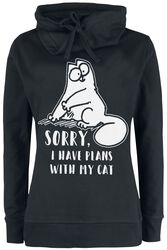 Sorry. I Have Plans With My Cat, Simon' s Cat, Sudadera