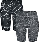 Ladies AOP Cycle Shorts 2-Pack, Urban Classics, Pantalones cortos