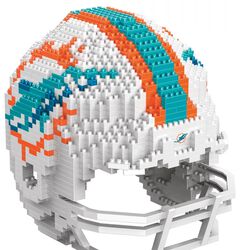 Miami Dolphins - 3D BRXLZ - Replica helmet, NFL, Juguete