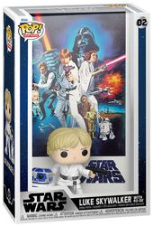 Figura vinilo Funko Pop! Film poster - A New Hope Luke Skywalker with R2-D2 no. 02, Star Wars, ¡Funko Pop!