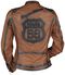 Rock Rebel X Route 66 - Chaqueta marrón de piel con relieve y detalles oscuros