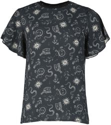 Camiseta de completo estampado, Gothicana by EMP, Camiseta