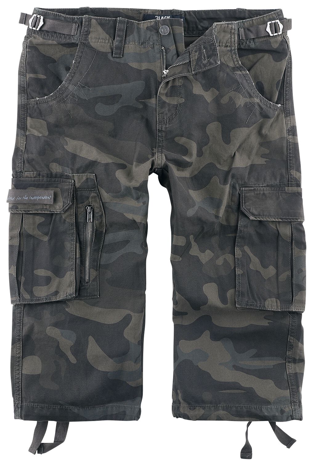 seda buscar río 3/4 Army Vintage Shorts | Black Premium by EMP Pantalones cortos | EMP