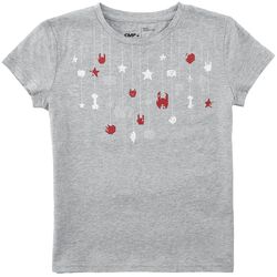 Camiseta infantil con rock hand y estrellas, EMP Stage Collection, Camiseta