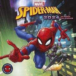 Calendario de pared 2024, Spider-Man, Calendario de Pared