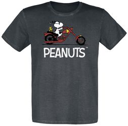 Snoopy - Biker - Rocker - Woodstock, Peanuts, Camiseta