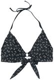 Pieza superior Bikini con Runas, Black Premium by EMP, Top de Bikini