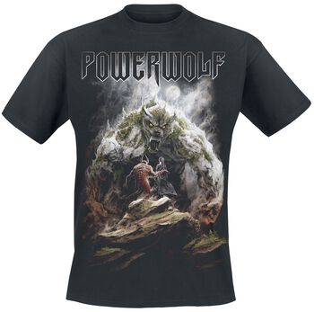 Powerwolf Chaos Crest Hombre Camiseta Negro S 100% algodón Regular Powerwolf Chaos Crest Hombre Camiseta Negro S 100% algodón Regular