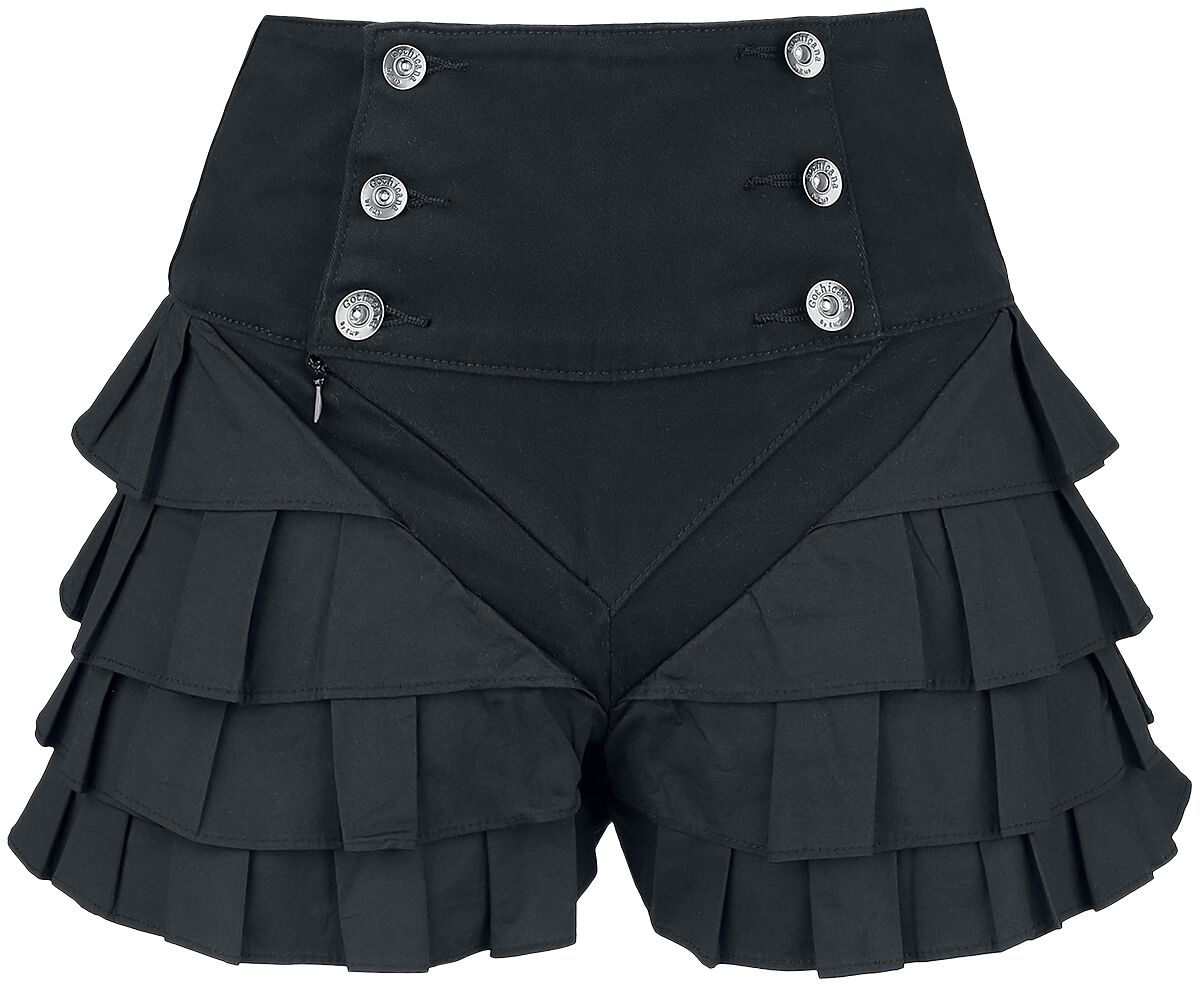 Shorts with frills Gothicana by EMP Pantalones cortos | EMP